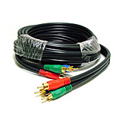 6ft 3 RCA komponentti video kaapeli HDTV DVD videonauhuri (mono015)