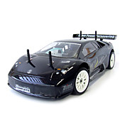 1:10 rc 15 motor 2-nitro 4wd caja de cambios de velocidad del gas lamborghini coche negro (yx00556-1)
