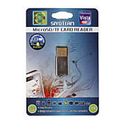 World's Smallest MicroSD TransFlash TF SD/SDHC USB 2.0 Card Reader Keychain