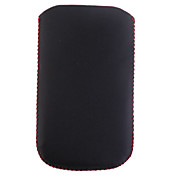 funda protectora suave con correa de seguridad para el iPhone 3G (negro + rojo)