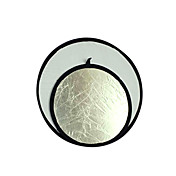 32 "80 cm de plata / blanco 2 en 1 disco reflector plegable (cca292)