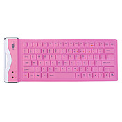 Flexible USB 2.0 QWERTY Keyboard (Pink)