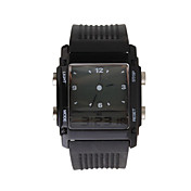 digitale + analogico dual-time signore orologio da polso con display giorno della settimana - nero (2 * cr1120)