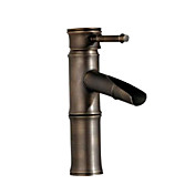 Polished Brass Finish Bathroom Sink Faucet (Bamboo Shape Design)