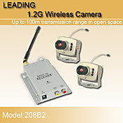 neue 1,2 GHz Wireless-Sicherheit CCTV CMOS Farb-Videokamera-und Video-Receiver