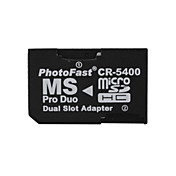 doppia microsd a ms pro card adattatore Duo (nero)