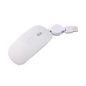 slank usb optisk kabel mus (hvid)