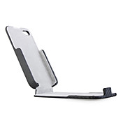 Carcasa Dura de Cuero para el iPhone 4 - Negro