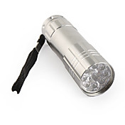 fx-709B 9 LED Taschenlampe 3xAAA grau