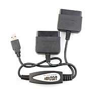 de doble panel de control de ps2 a usb convertidor para pc