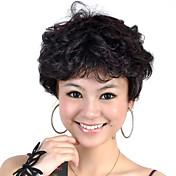 Capless Short High Quality Synthetic Black Curly Hair Wig
