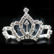 legering med rhinestones bryllup blomst pige kamme / tiara / medaljon