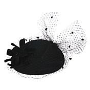 laine magnifique avec tulle de mariage / lune de miel fête chapeau / (1192-404)