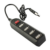 4 ports USB 2.0 adaptateur (noir)