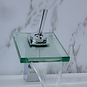 salle de bains cascade contemporaine robinet d'évier (finition chromée)