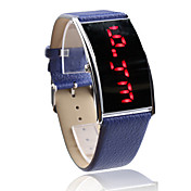 elegant pu Band führte Armbanduhr für Frauen (blau)