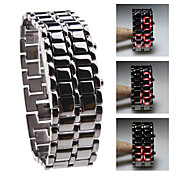Orologio LED (rosso) Cobra, da uomo, senza quadrante