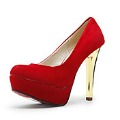 Suede Upper Closed-toes High Heel Fashion Shoes