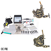 Complete Tattoo Machine Kit 2 Guns with LCD Power Supply