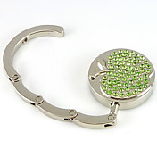manzana verde valet bolso con diamantes de imitación a favor (juego de 4)