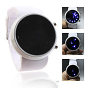 Rall bal patroon blauwe led horloge