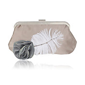 Velvet Shell With Flower Evening Handbags/ Clutches