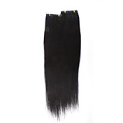 100% Indian Remy Hair 16" Hair Extensions Silicon Skin Weft -26 Colors To Choose