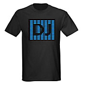 Sound und Musik aktiviert Spektrum VU-Meter el Visualizer führte T-Shirt (4 * aaa)