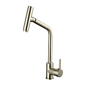 Centerset Contemporary Nickel Brushed Kitchen Faucet