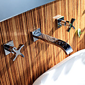 solido muro in ottone rubinetto del bagno montare lavandino (diffusa)