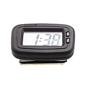 reloj electrónico del automóvil sin luz de fondo - negro