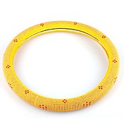 giallo auto Copriruota timone intarsiato con perline di ferro