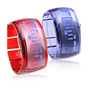 Paar Armband Design Zukunft blaue LED Armbanduhr - blau und rot