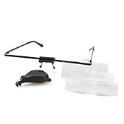 Unterstützung Brille lesen Lupe Lupe Beleuchtung mit LED-Licht-Lampe