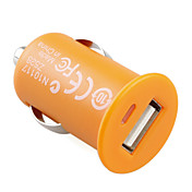 1000mA mini usb sigaretta caricabatteria per auto per iPhone / iPod / cellulari - arancio
