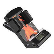 Trasmettitore FM / sigaretta caricatore e slot della scheda SD / usb / aux-in per iPhone / iPod / uso universale
