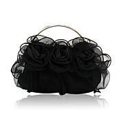 Silk Shell With Flower Evening Handbags/ Clutches/ Top Handle Bags More Colors Available