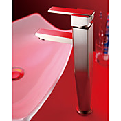 Morden Nickel Brushed Finish Solid Brass Bathroom Sink Faucet