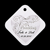 Personalized Favor Tags - Vivacious Flower (set of 36)