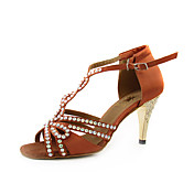 Satin Upper Dance Shoes Ballroom Latin Shoes for Women More Colors