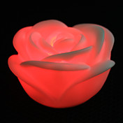 encantadora rosa em forma de 7 cores em mudança luz da noite LED