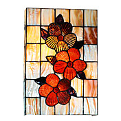 Clearance!Tiffany Style Wall Light in Cuboid Shape - Floral Patterned