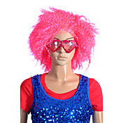 capless court synthétique de haute qualité de pêche afro perruque de cheveux du festival
