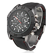 Orologio New Stylish, sportivo, da uomo, con cinturino in silicone nero