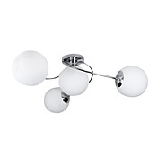 kunstnerisk semi flush mount med 4 lys i verden skygge