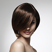 sem tampa 100% cabelo humano peruca estilo curto bob reta 5 cores para escolher