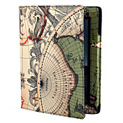 único grano de tierra de protección pu estuche de cuero y soporte para el ipad 2/3/4 (verde)