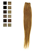 100% human hair machine gemaakt zijdezacht rechte inslag 13 kleuren om uit te kiezen