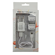 Adaptateur secteur USB & adaptateurs câble USB pour iPad 2 / iphone 4 / Samsung P1000 et plus (plug UE)