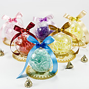Clear Ball Favor Holder With Ribbons (Set of 12)